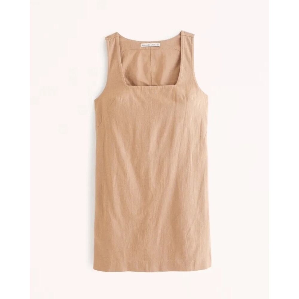 Abercrombie & Fitch Camel Square Neck Mini Dress NWOT